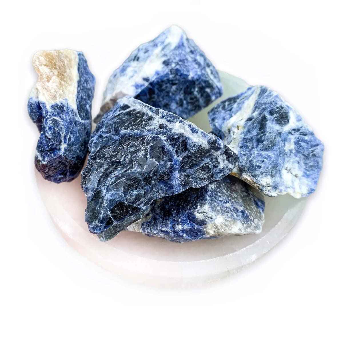 Divinity Sodalite Raw Stones - Hand Picked Natural Rough Stones (100-150g) | Pack of 1 to 4 Beautiful Crystals Default Title